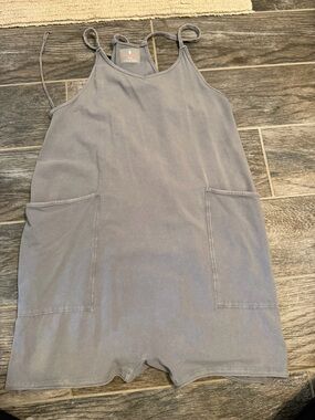 Free People Movement Grey Romper